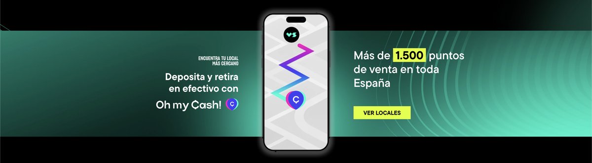 Versus: depósitos y retiros en efectivo con Oh my Cash! en más de 1.500 puntos de venta en España